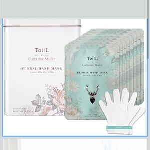 Toi:L Catherine Muller Floral Hand Mask Set of 8